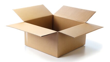 cardboard box isolated on white background