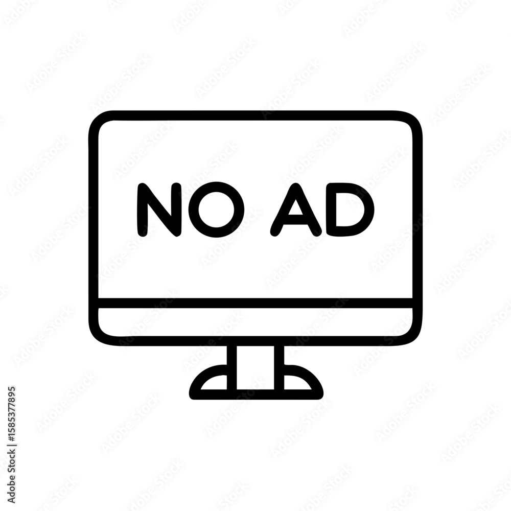Poster monitor displaying message 