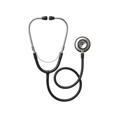 Stethoscope Isolated on transparent background Medical Equipment for Healthcare and Diagnosis