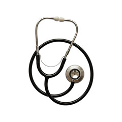 Stethoscope Isolated on transparent background Medical Equipment for Healthcare and Diagnosis