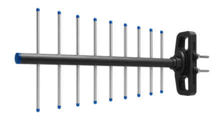 Directional Yagi antenna with multiple elements for stadium use