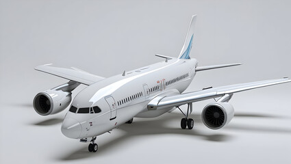 Obraz premium Flying airplane isolated on transparent background 