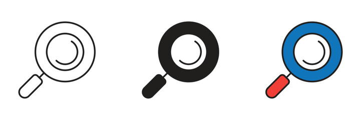 Search or Zoom magnifying glass tool allows users to find specific content or enlarge views on screen.