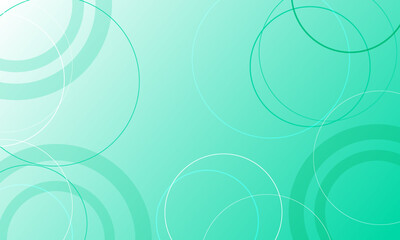 green pastel multi circles shapes funny pattern style abstract background