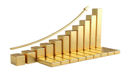 golden bar graph