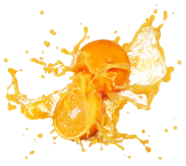 orange juice splash