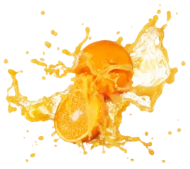 Fototapete orange juice splash © Okea