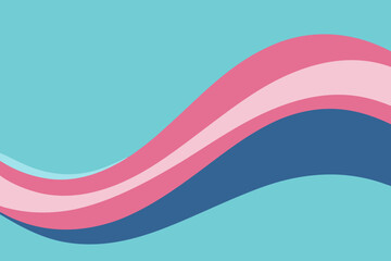 Elegant Waves with a Soft Gradient Flow Abstract Vector