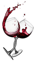 red wine toasting