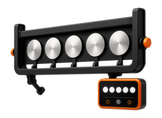 Biathlon target system with electronic scoring display