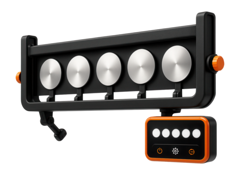 Biathlon target system with electronic scoring display - Powered by Adobe