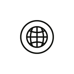 Obraz premium Global Network Logo Symbol Sign Icon Vector