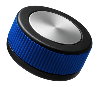 Color-coded backgammon piece with a textured grip for classic board games