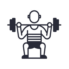 illustration of a man lifting dumbbells