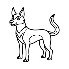 vector illustration of a dog