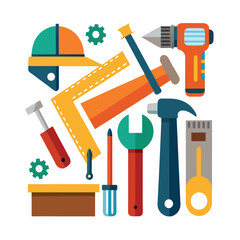 set of tools vector