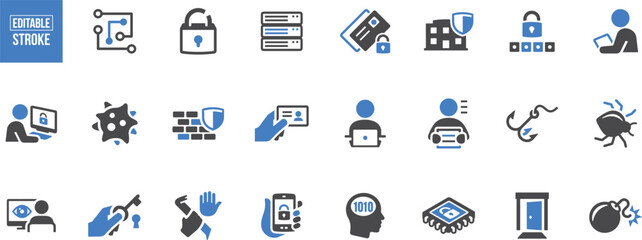 Data and File Management Icons – Folder, Cloud, Upload, Download, Storage, Backup, Digital Organization, File Sharing, Technology, Database

