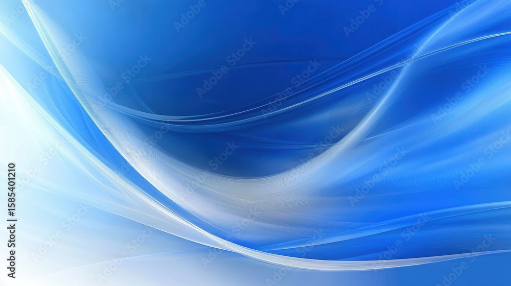 Poster abstract blue background texture with smooth flowing lines and futuristic wave patterns. modern art 