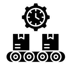 Manufacturing  Icon Element For Design
