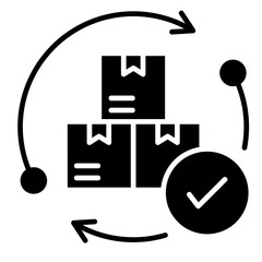 Fulfilment  Icon Element For Design
