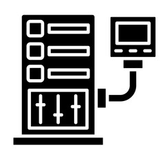 Control System  Icon Element For Design
