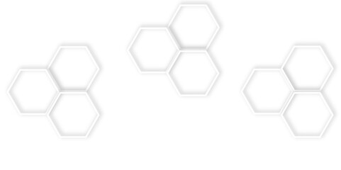 Abstract modern hexagonal effect for line geometric technology 3d white bright hexagon polygonal honeycomb luxury pattern vector white background.	