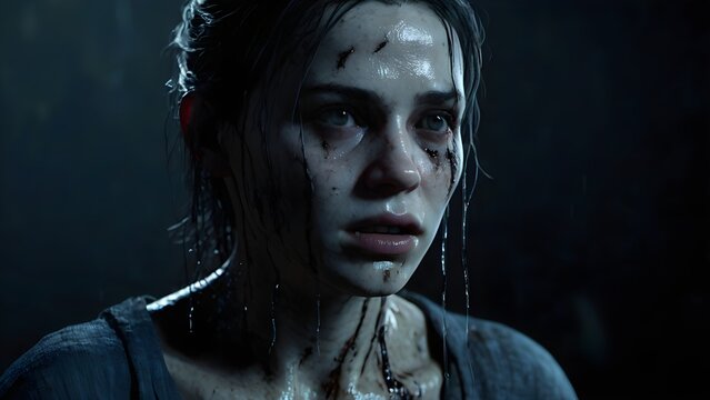 The Shadows Man lives in fear yet walks through darkness with silent precision—a game character torn between survival and paranoia.