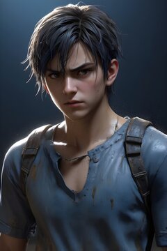 The Shadows Man lives in fear yet walks through darkness with silent precision—a game character torn between survival and paranoia.