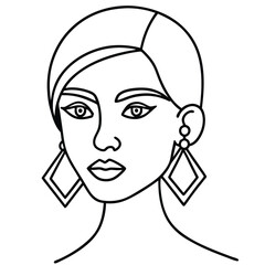 -minimalist-woman-s-face-with-geometric-earrings--.eps