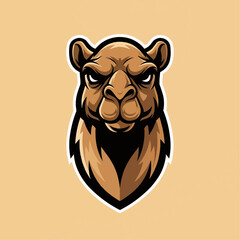 mascot logo of a camel head