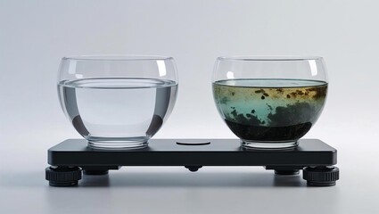 Water pollution concept 
