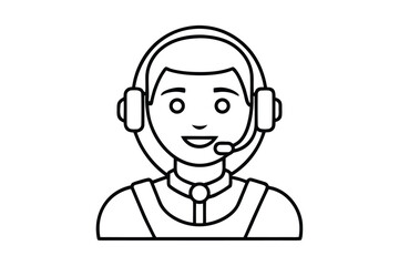 Virtual Assistant With Headset And AI