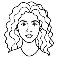 face-of-woman-with-curly-hair-drawn-in-one-line-a.eps