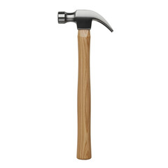 Classic claw hammer on black background