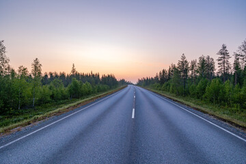 Fototapeta premium road in the morning