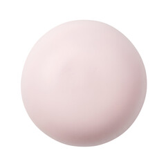 Pale pink sphere on black background