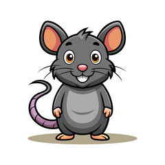 Adorable Cartoon Mouse Illustration
