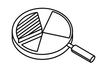 Pie Chart Analysis With Magnifier