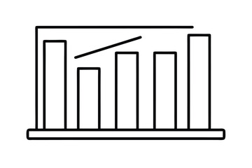 Obraz premium Office Productivity Bar Chart