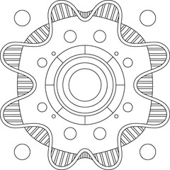 Modern DNA Strand and Cell Design. DNA Strand Art, Cell Structure, Molecular Biology, Gene Illustration, Science Design
