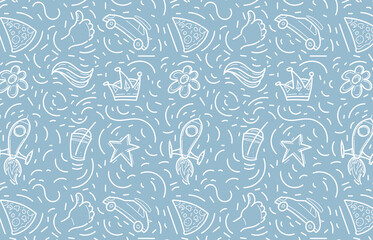 Blue seamless background on an undefined theme.
