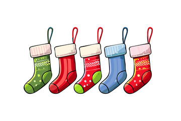 Colorful Christmas stocking
