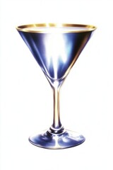 3d cocktail glass shape martini illustration drinkware.