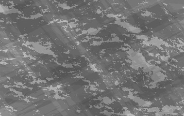 Seamless grayscale camouflage texture featuring abstract military style patterns. Perfect for digital backgrounds, tactical design, fabrics, urban wear.