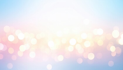 Pastel Bokeh Background With Soft Lights
