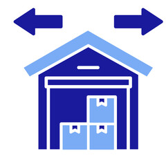 Warehouse  Icon Element For Design
