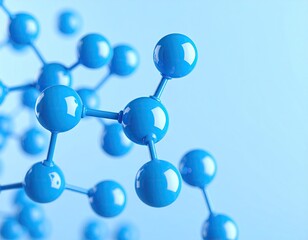 3D illustration of a molecule