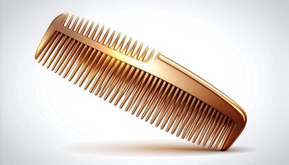 comb on white background