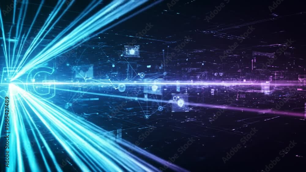 Poster highspeed digital network data streams converge