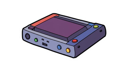 Fototapeta premium Retro Gaming Console Sticker Graphic